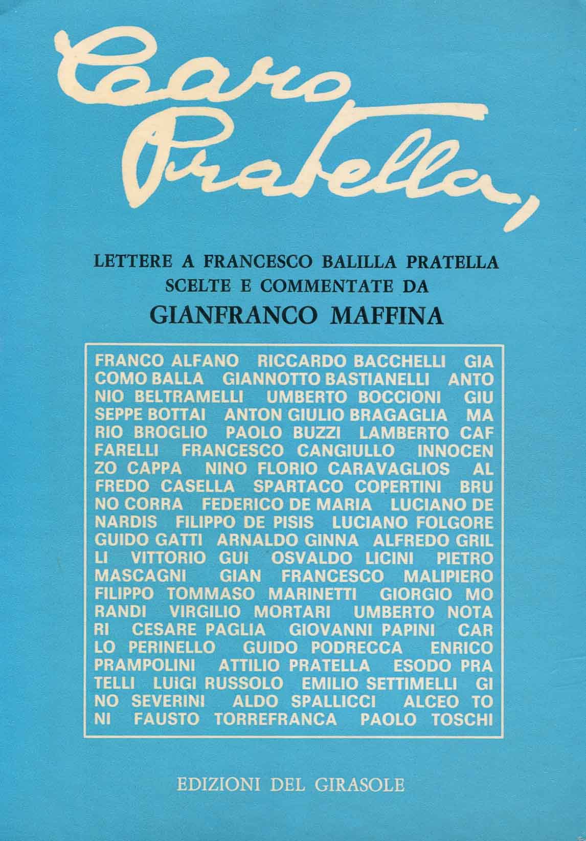 Carlo Pratella : lettere scelte e commentate da Gianfranco Maffina